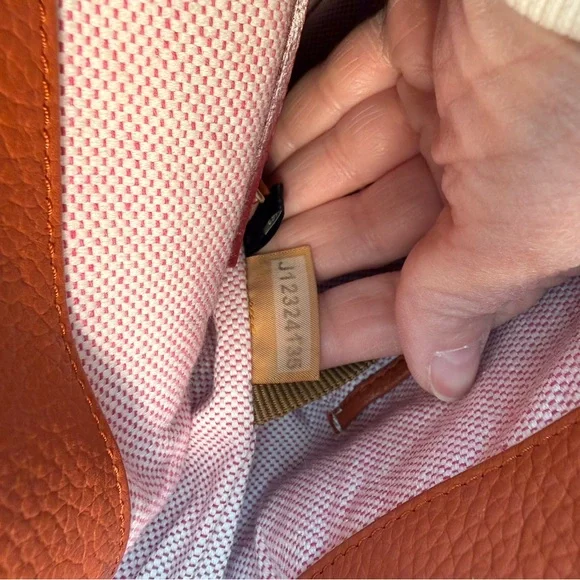 Dooney & Bourke Pebble Leather Florentine Logo Lock Shoulder Bag Rust Color - Picture 8 of 16